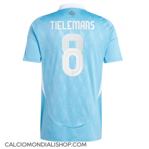 Maglie da calcio Belgio Youri Tielemans #8 Seconda Maglia Europei 2024 Manica Corta